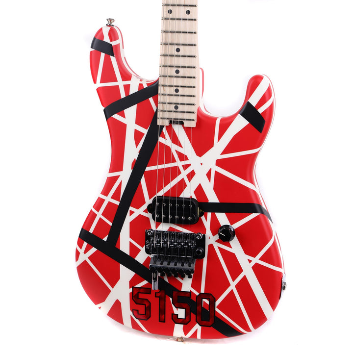EVH Striped Series 5150 Electric Guitar Striped Red Black and White Used