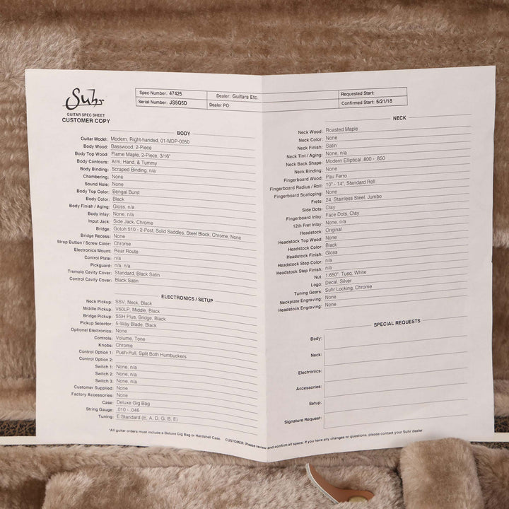 Suhr Modern Bengal Burst 2018