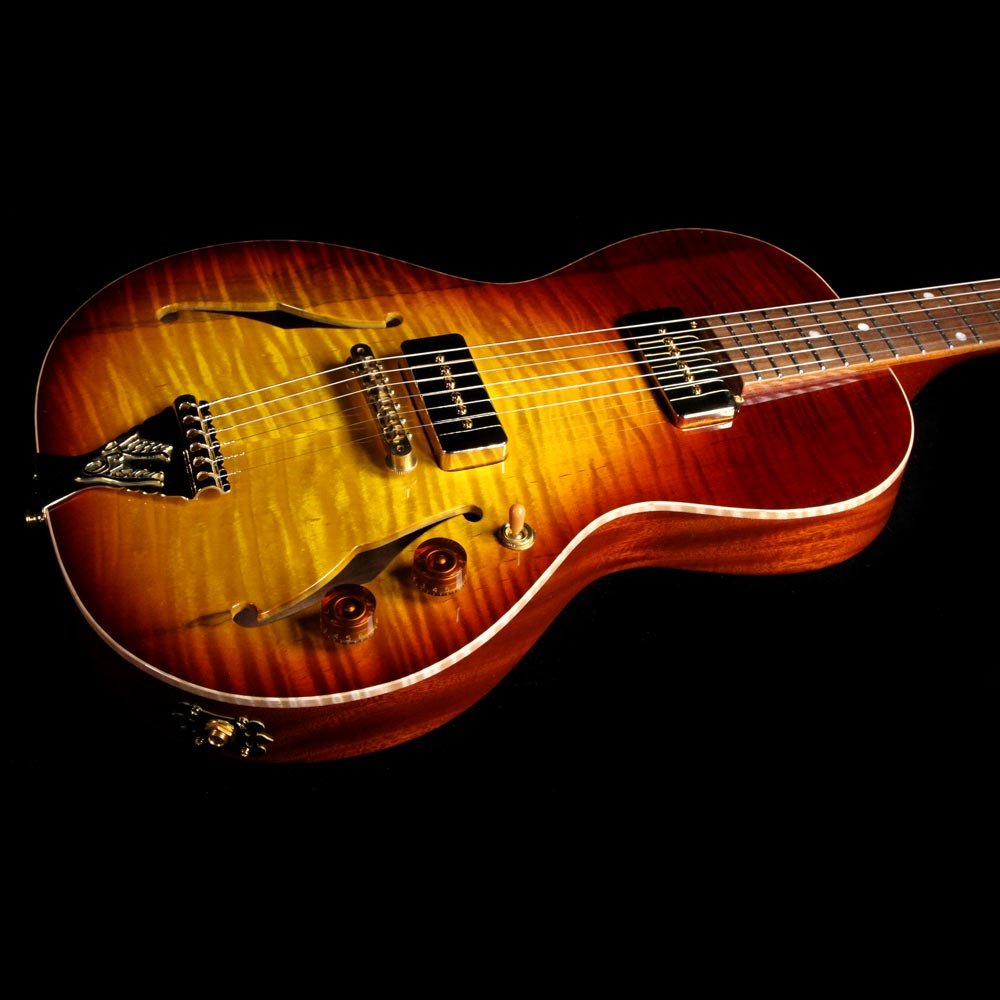B&G Guitars Little Sister Electric Guitar Tobacco Burst — 6
