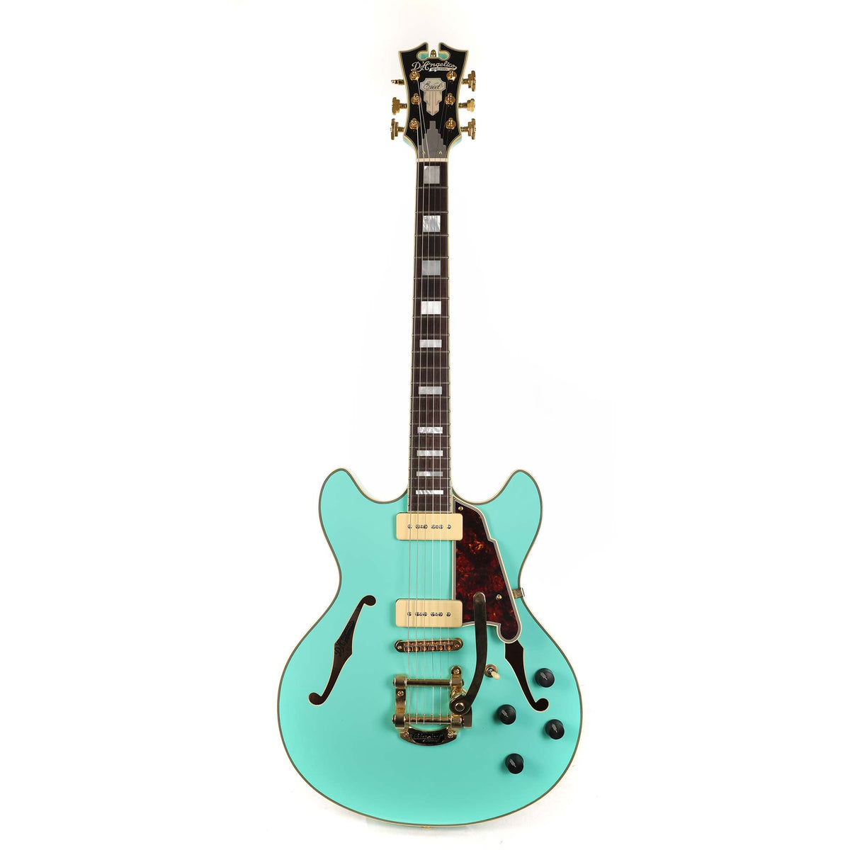 D'Angelico Excel DC Shoreline Semi-Hollow Bigsby Surf Green 2017 — 2