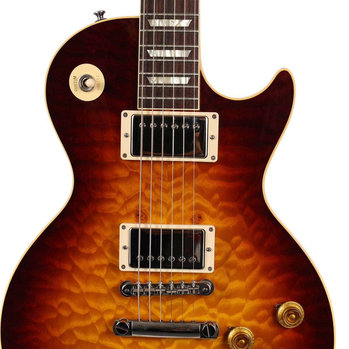 Gibson Custom Shop 1959 Les Paul Standard Reissue Gloss 7A Quilt Top Huber Burst 2022 — 4