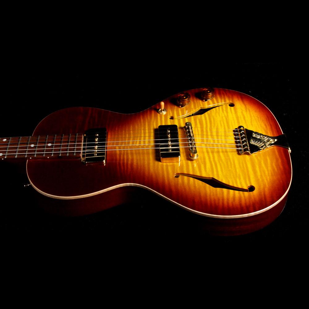 B&G Guitars Little Sister Electric Guitar Tobacco Burst — 5