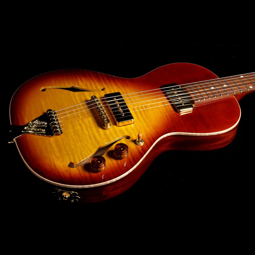 B&G Guitars Little Sister Electric Guitar Tobacco Burst — 7