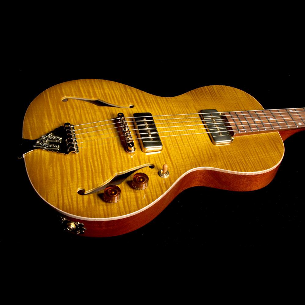 B&G Guitars Little Sister Private Build Electric Guitar Lemon Burst — 5