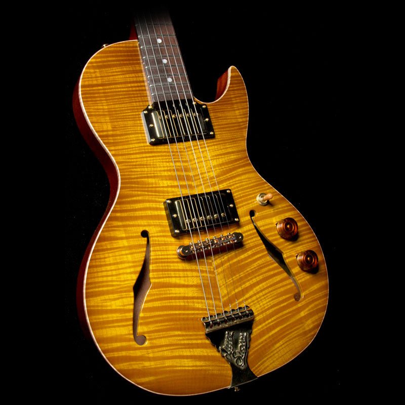 B&G Guitars Little Sister Private Build Brazilian Rosewood Fretboard Electric Guitar Lemon Burst — 1