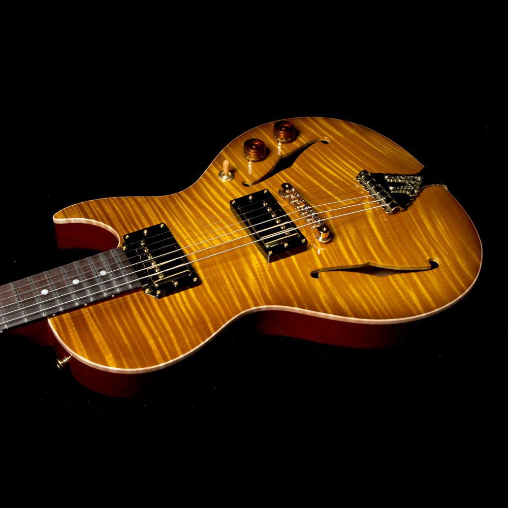 B&G Guitars Little Sister Private Build Brazilian Rosewood Fretboard Electric Guitar Lemon Burst — 6