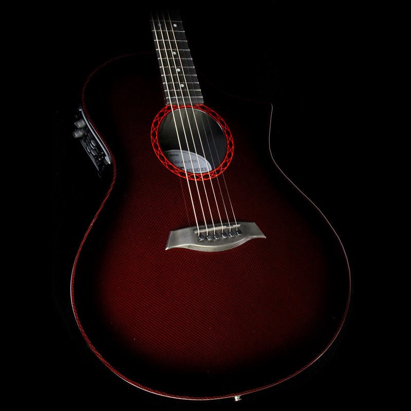 Composite Acoustics The GX ELE Narrow Neck Acoustic Guitar Wine Red — 1