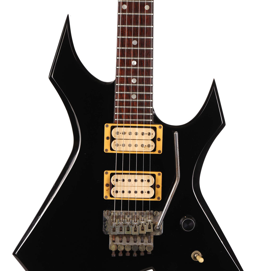 BC.Rich  WARLOCK ジャンク品 B.C. Rich NJ Deluxe Warlock w/ EMGs, Floyd Rose, GigBag – Sleek