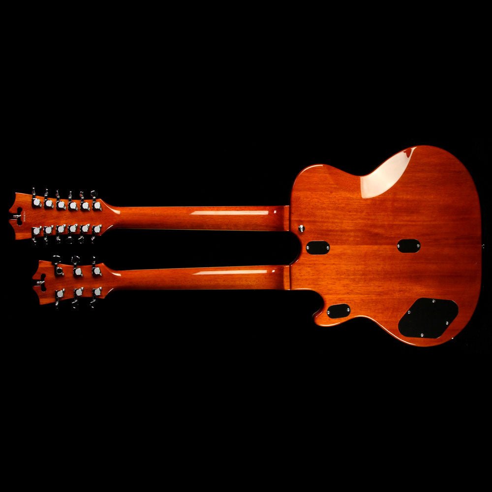 D'Angelico Premier Series Doubleneck Electric Guitar Honey Burst — 3