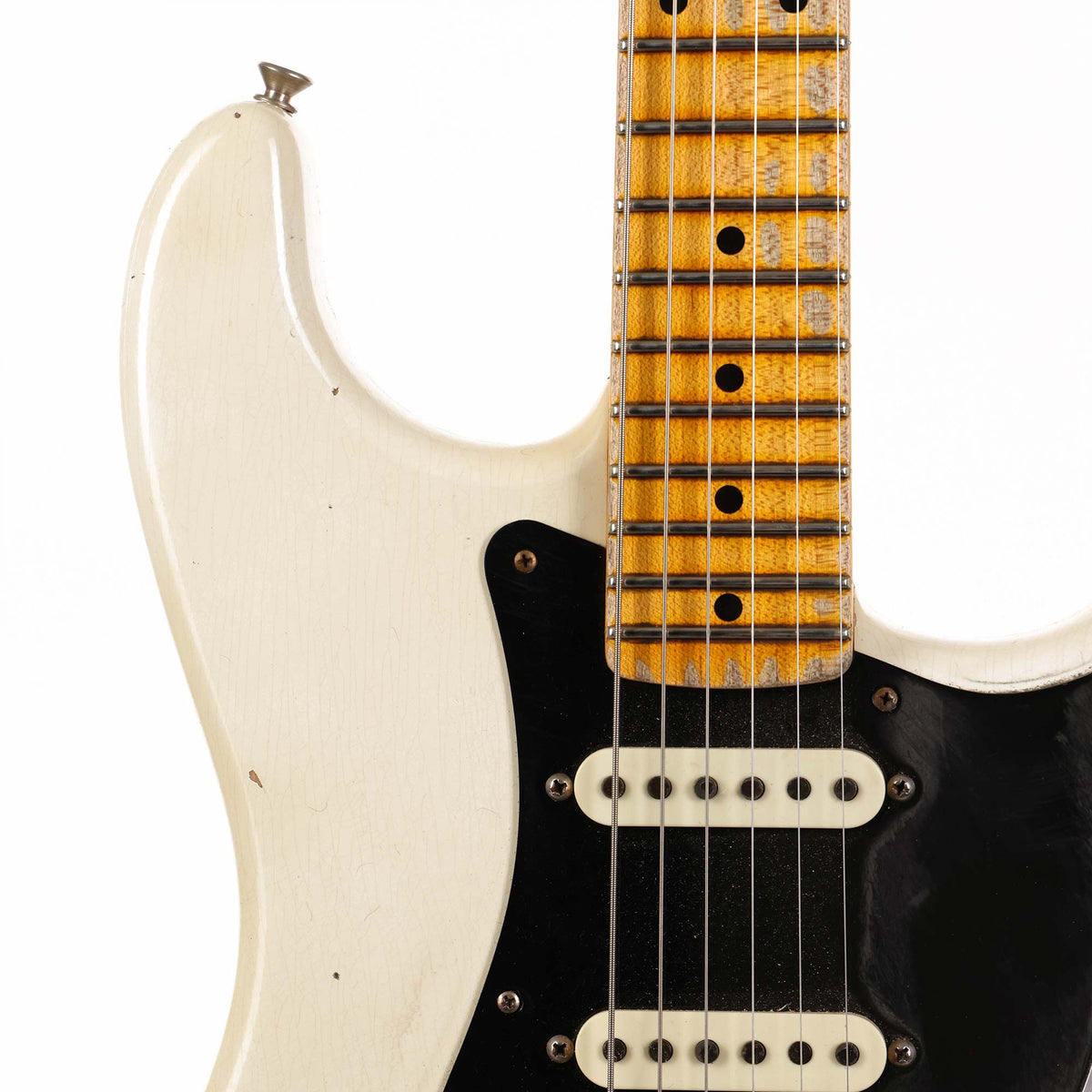 Fender Custom Shop Limited Poblano II Stratocaster Relic Aged Olympic White 2021 — 4