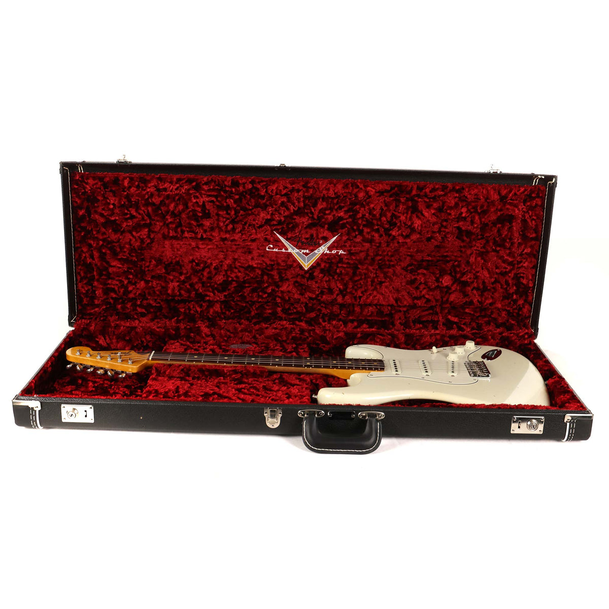 Fender Custom Shop Postmodern Stratocaster Electric Guitar Journeyman Relic Aged Olympic White — 12