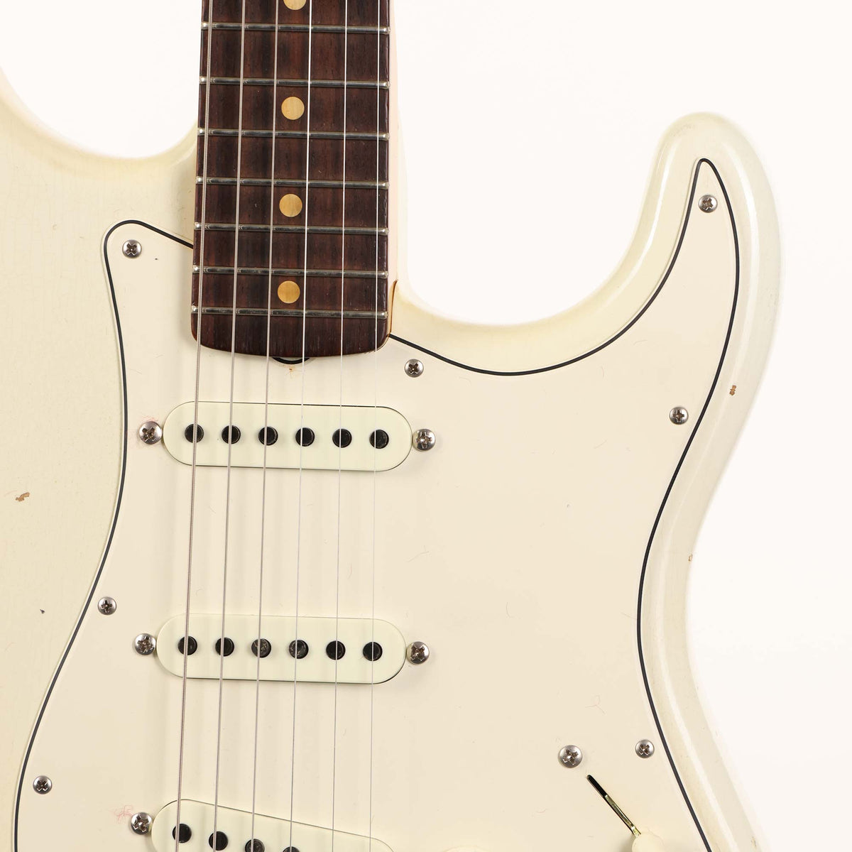 Fender Custom Shop Postmodern Stratocaster Electric Guitar Journeyman Relic Aged Olympic White — 6