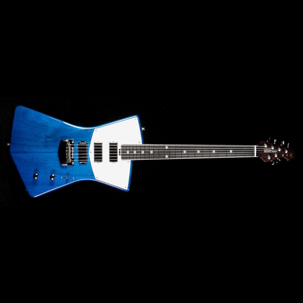 Ernie Ball Music Man Ball Family Reserve St. Vincent Signature Electric Guitar Transparent Blue — 2