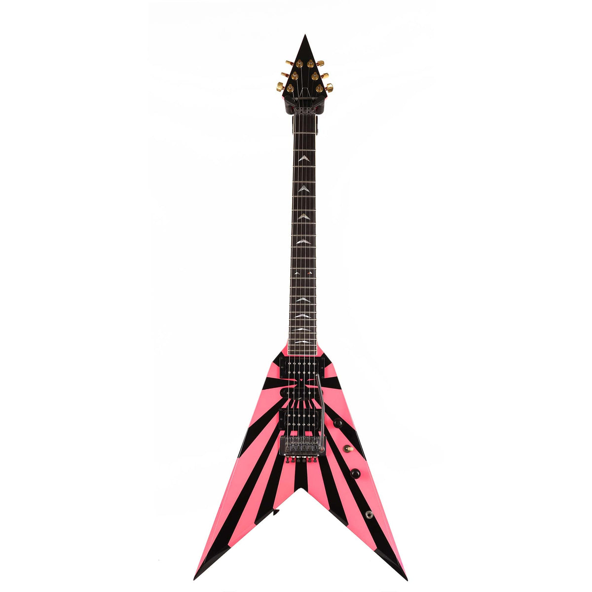 1980 Charvel Vic Vergat Pointy V Pink and Black — 2
