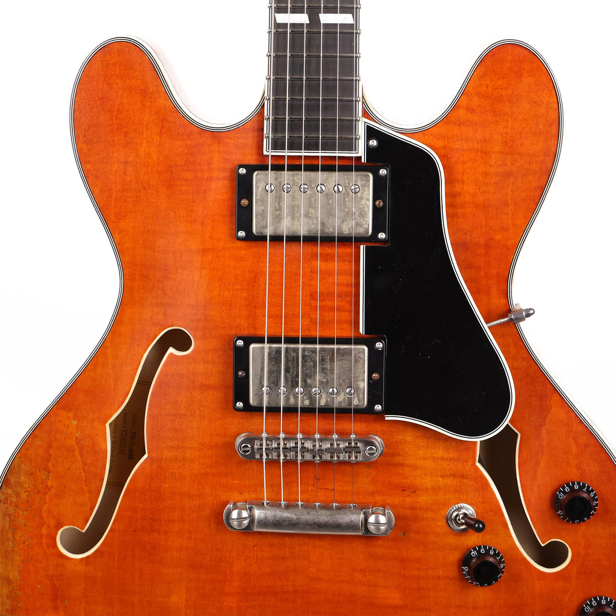 Eastman T59/v Thinline Archtop Antique Amber — 6