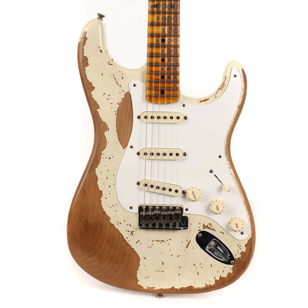 Fender Custom Shop Limited Edition 1956 Stratoacster Super Heavy Relic Aged India Ivory 2023
