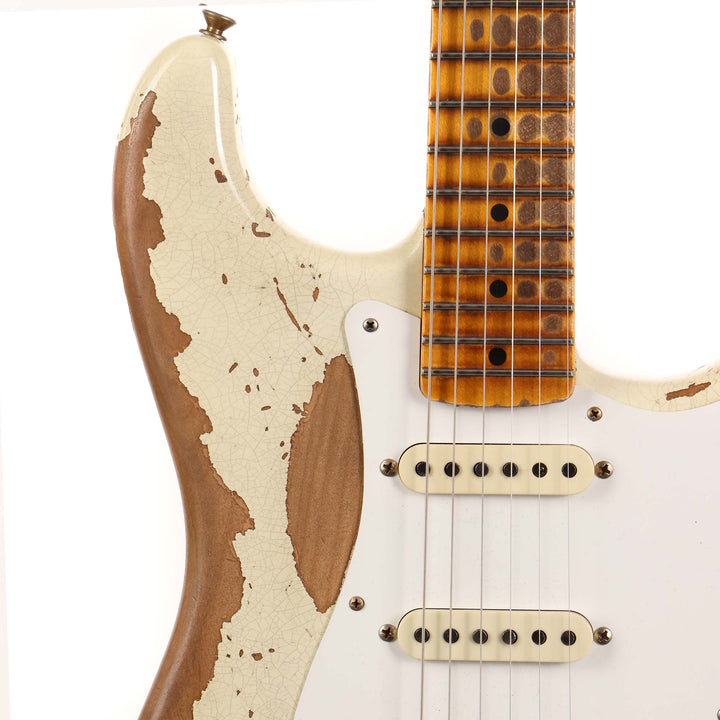 Fender Custom Shop Limited Edition 1956 Stratocaster Super Heavy Relic Aged India Ivory 2023