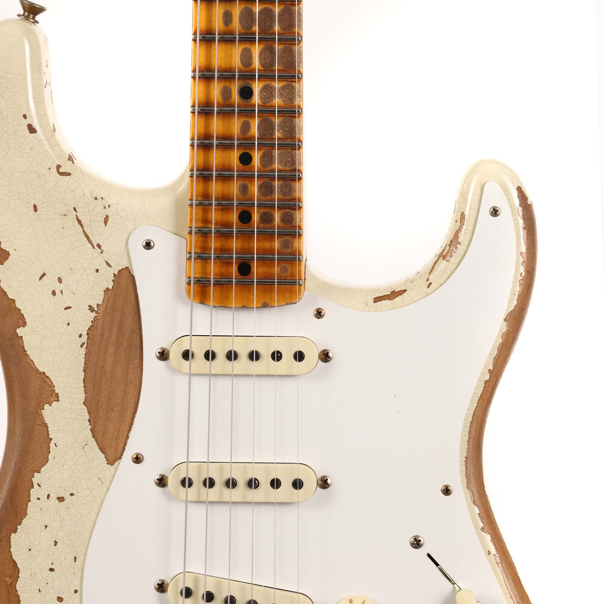 Fender Custom Shop Limited Edition 1956 Stratocaster Super Heavy Relic Aged India Ivory 2023 — 6