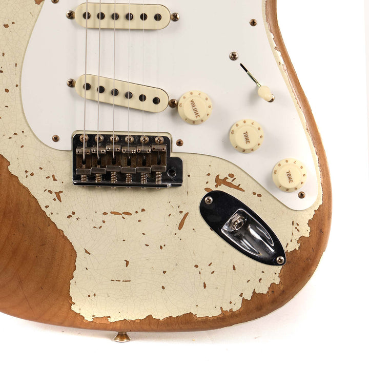 Fender Custom Shop Limited Edition 1956 Stratocaster Super Heavy Relic Aged India Ivory 2023