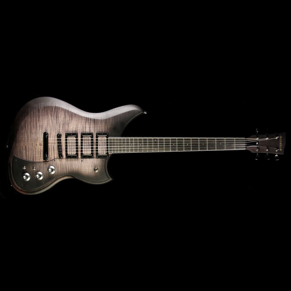 Dunable Yeti Flame Top Electric Guitar Charcoal Burst Stain — 2