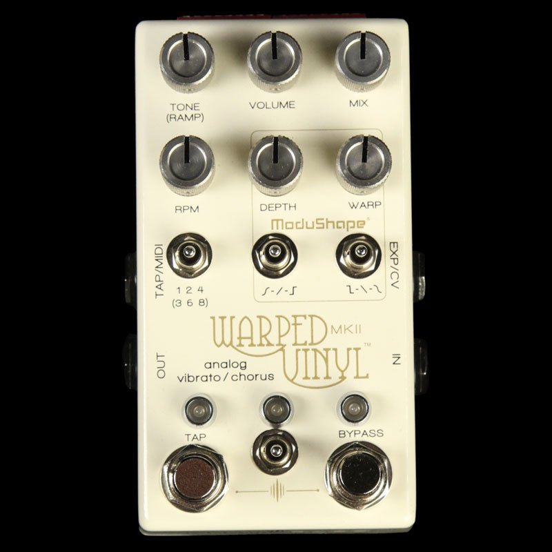 warped vinyl pedal Chase Bliss Warped Vinyl mkII Analog Vibrato and Chorus Effect Pedal