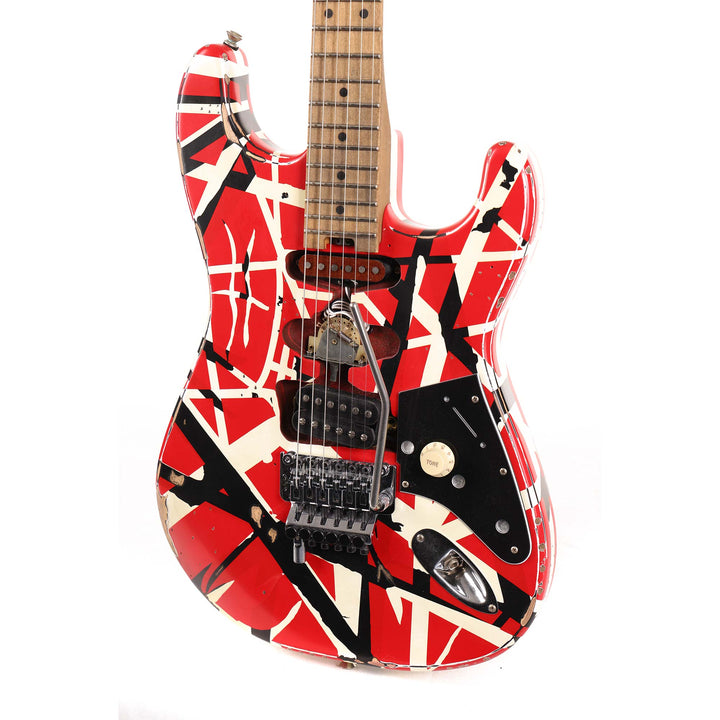 EVH Striped Series Frankie Red/White/Black Relic 2021