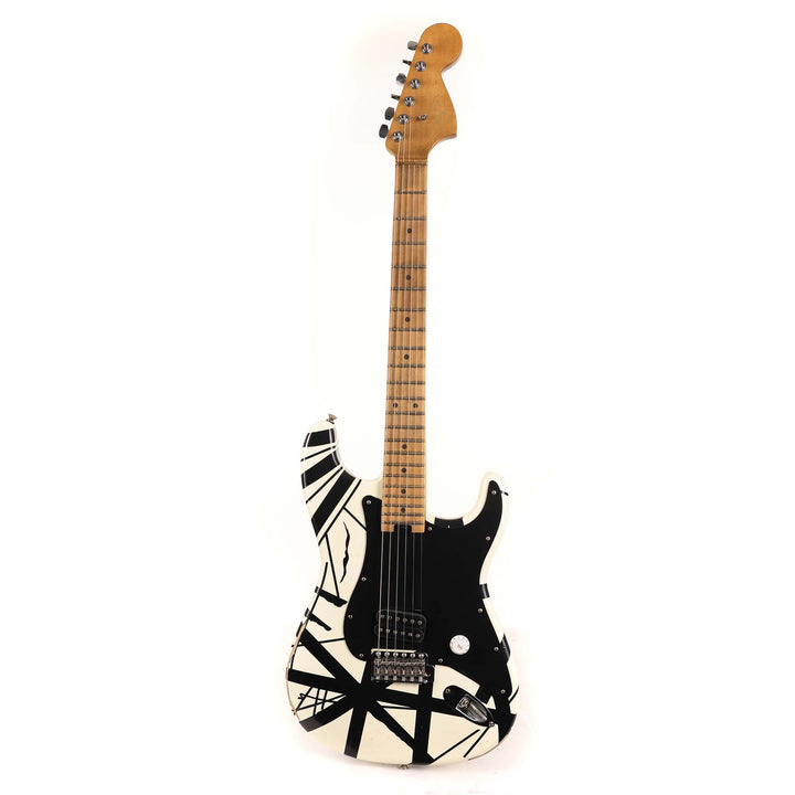 EVH Striped Series '78 Eruption White with Black Stripes Relic 2022