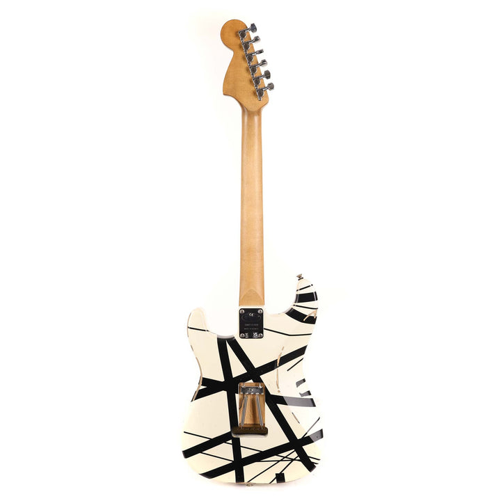 EVH Striped Series '78 Eruption White with Black Stripes Relic 2022