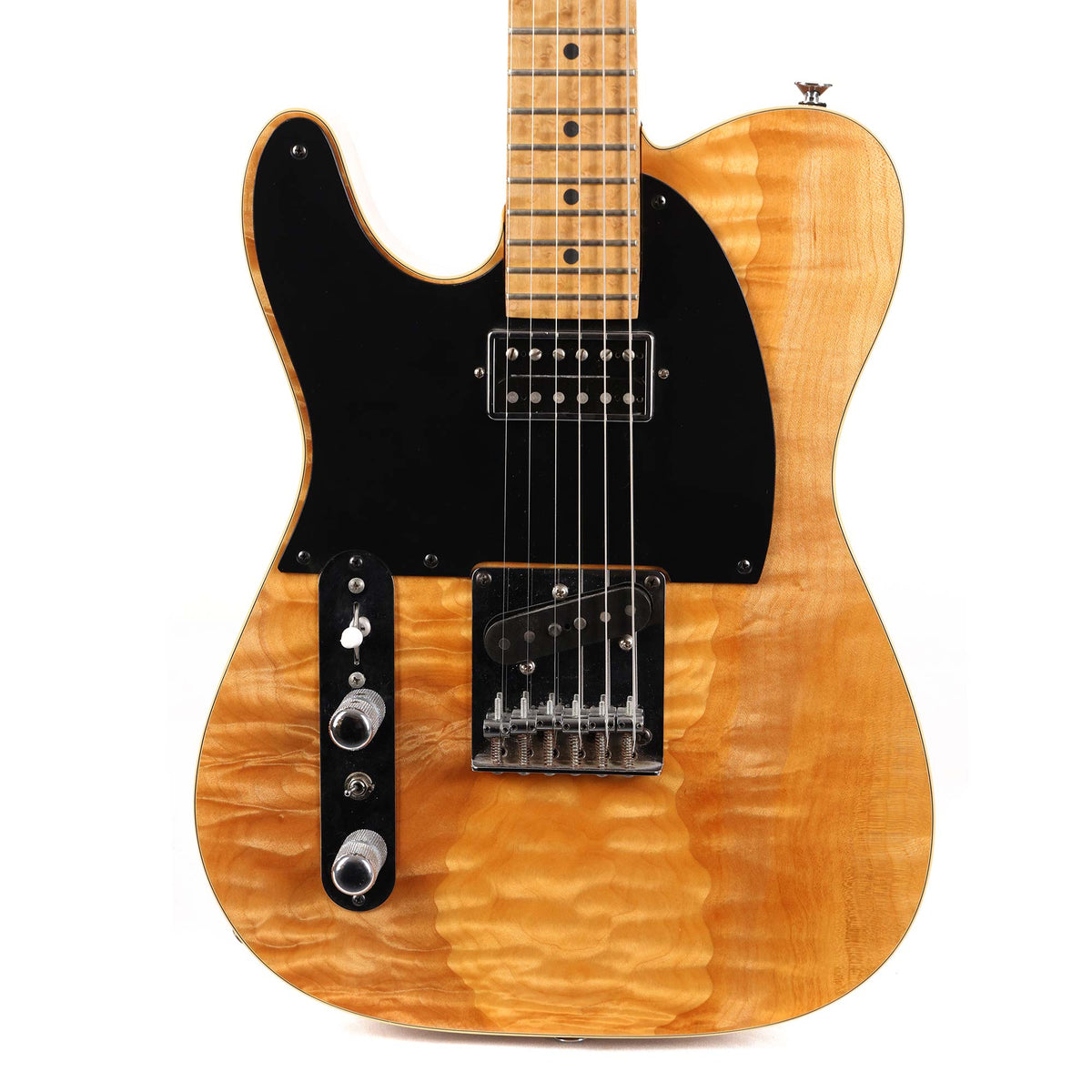 1983 Charvel T-Style Guitar Left-Handed Flame Maple Body — 1