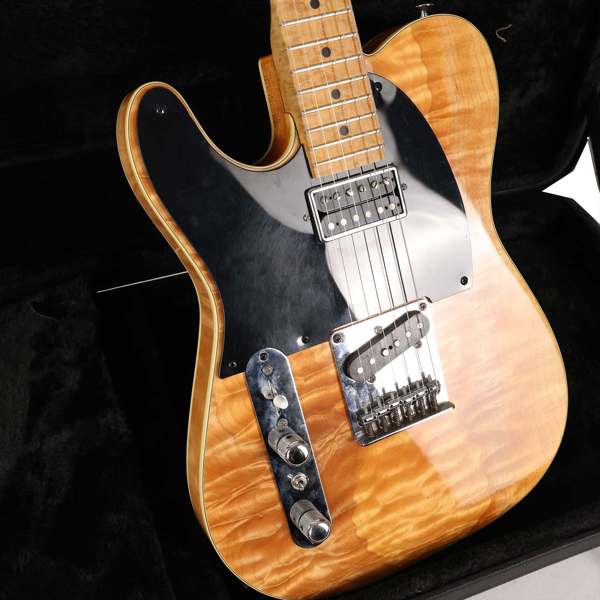 1983 Charvel T-Style Guitar Left-Handed Flame Maple Body — 5