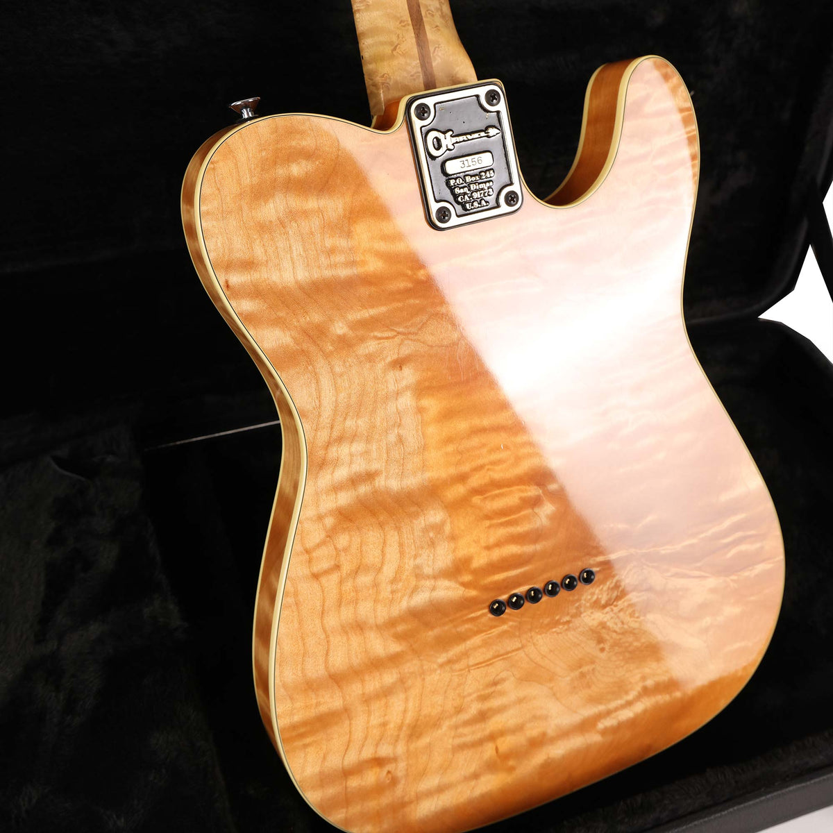 1983 Charvel T-Style Guitar Left-Handed Flame Maple Body — 6