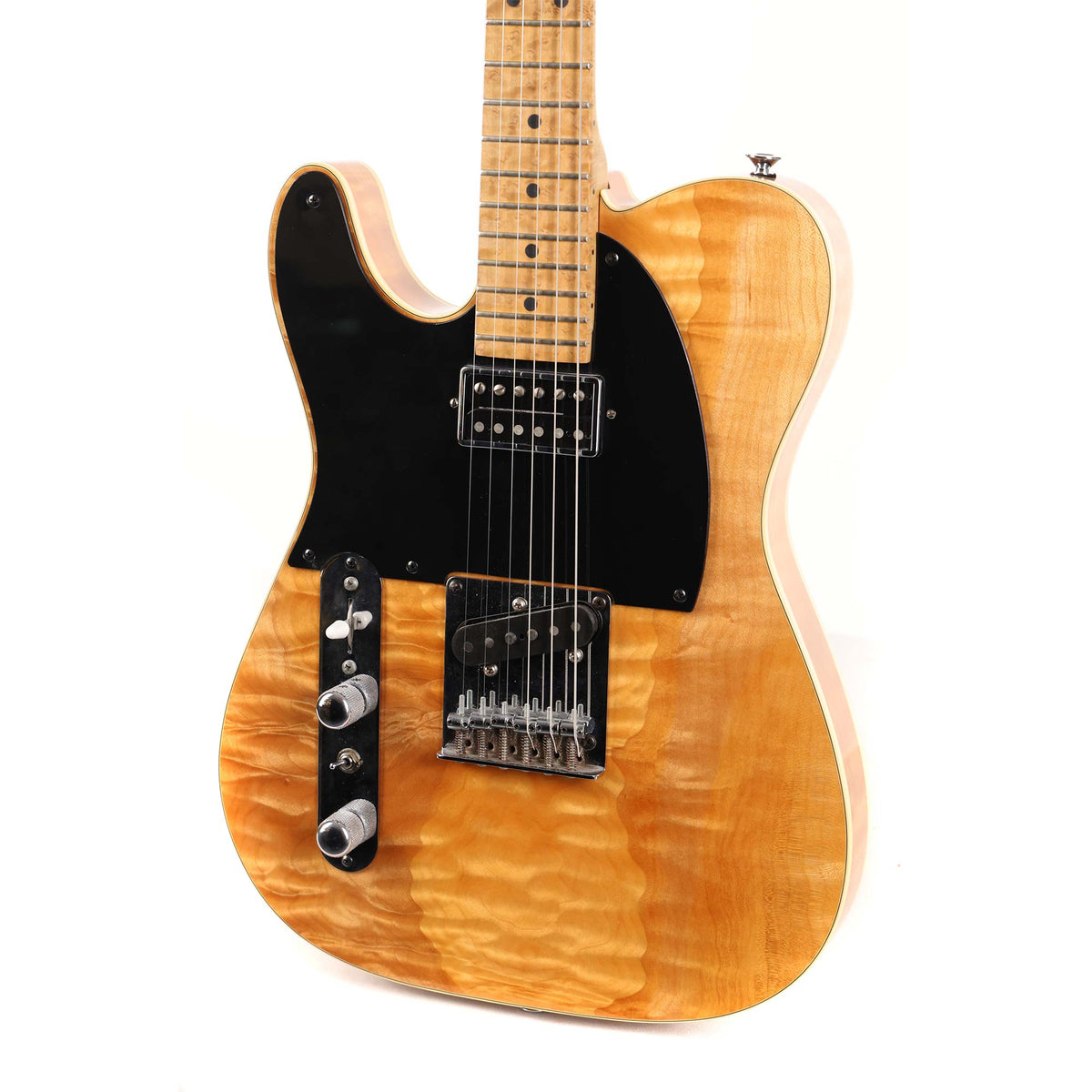 1983 Charvel T-Style Guitar Left-Handed Flame Maple Body — 8