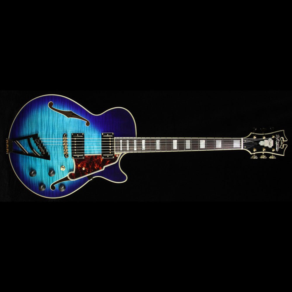 D'Angelico EX-SS Electric Guitar Blue Burst — 2