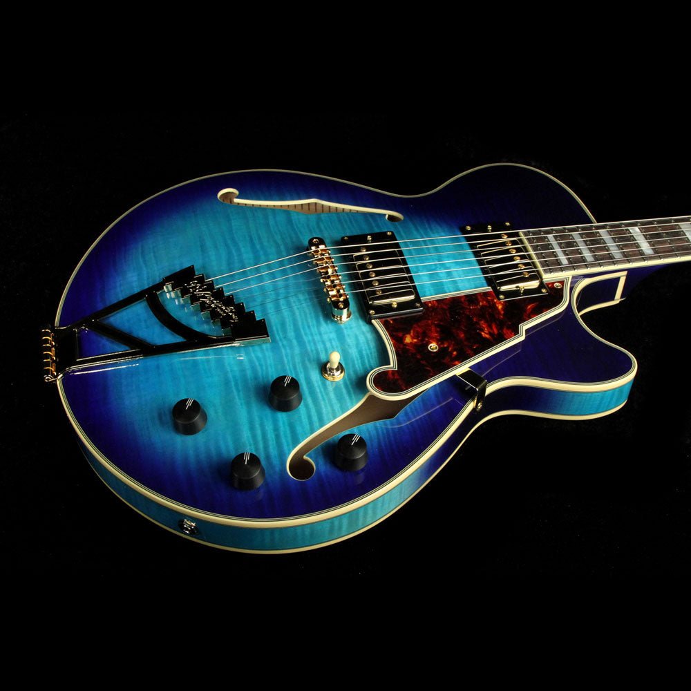 D'Angelico EX-SS Electric Guitar Blue Burst — 6