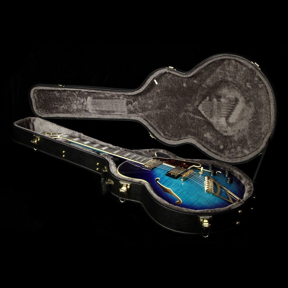 D'Angelico EX-SS Electric Guitar Blue Burst — 8