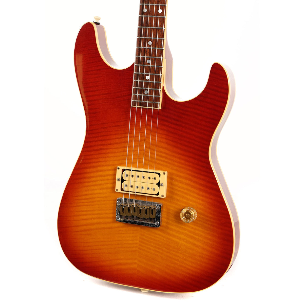 1980's Erlewine Automatic Guitar Cherry Sunburst — 5