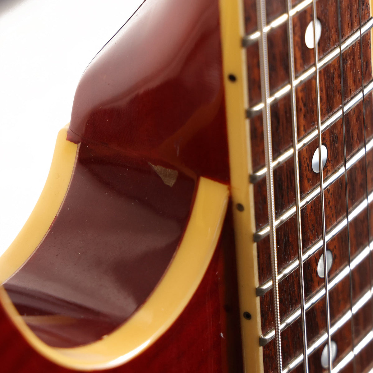 1980's Erlewine Automatic Guitar Cherry Sunburst — 6