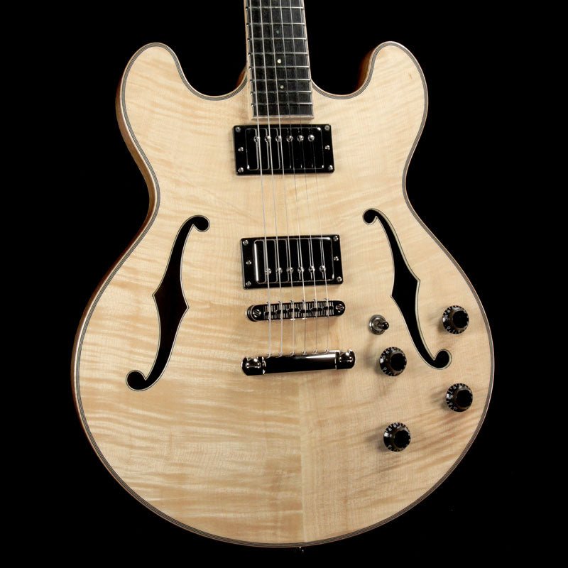 Eastman T185MX-BD Thinline Semi-Hollow Electric Guitar Blonde — 1