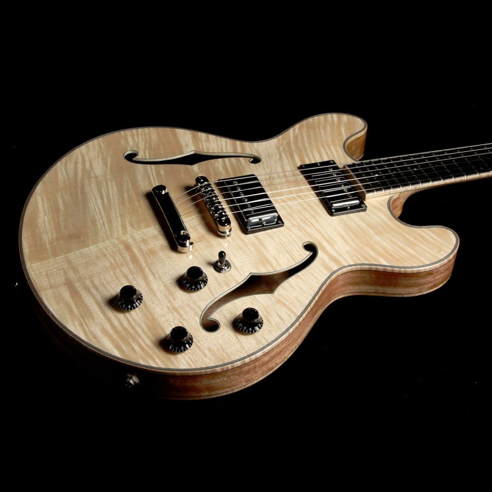 Eastman T185MX-BD Thinline Semi-Hollow Electric Guitar Blonde — 6
