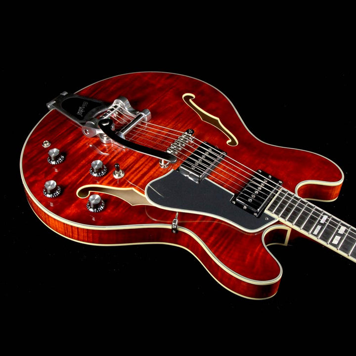 Eastman T486B Thinline Semi-Hollow Electric Guitar Antique Varnish