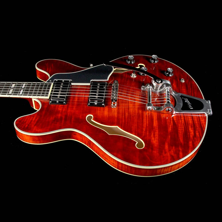 Eastman T486B Thinline Semi-Hollow Electric Guitar Antique Varnish