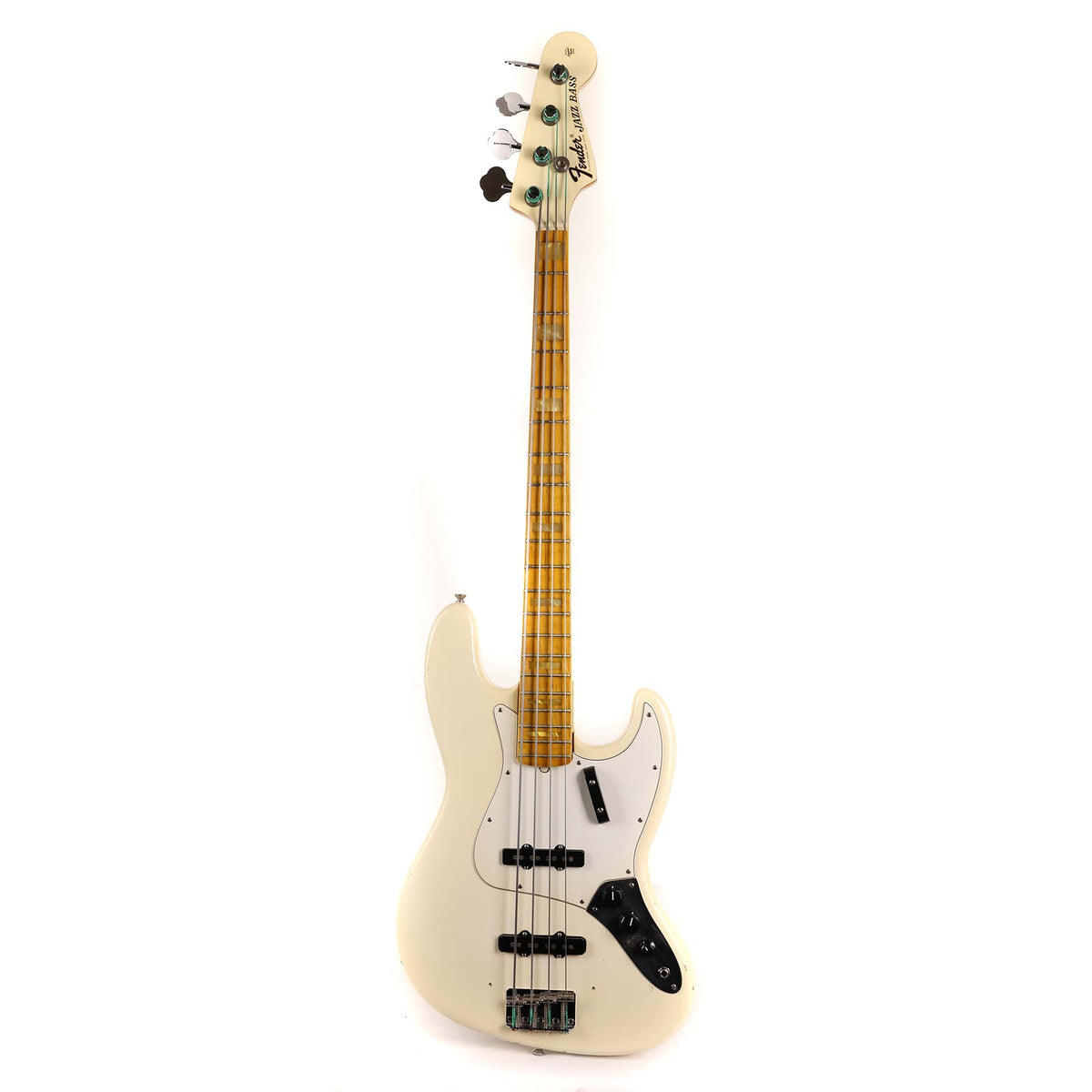 1973 Fender Jazz Bass Olympic White Refin — 2