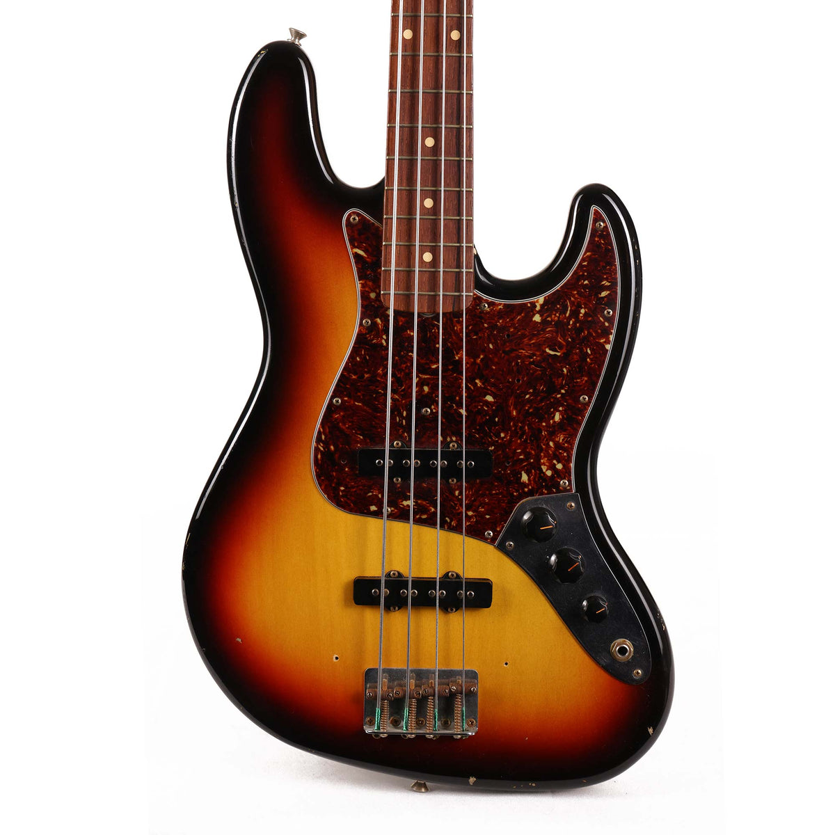 Fender Custom Shop 1964 Jazz Bass Relic 3-Tone Sunburst 2006 — 1