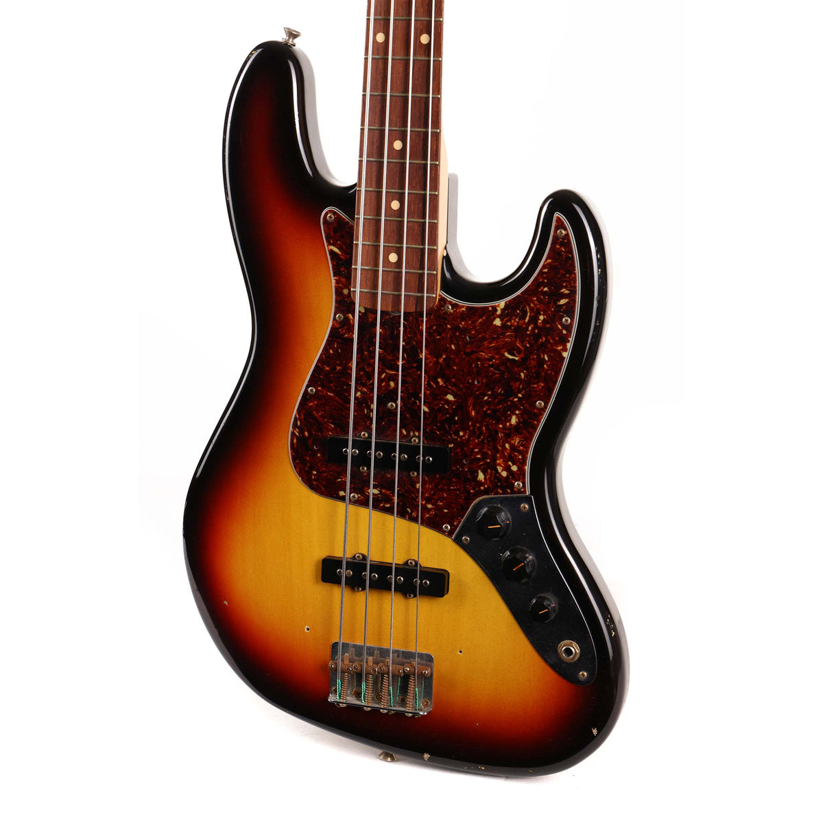 Fender Custom Shop 1964 Jazz Bass Relic 3-Tone Sunburst 2006 — 4
