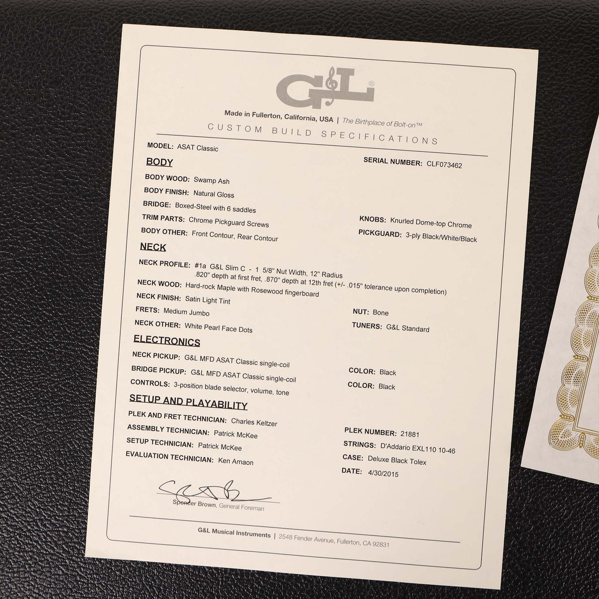 G&L ASAT Classic Swamp Ash 2015 — 11