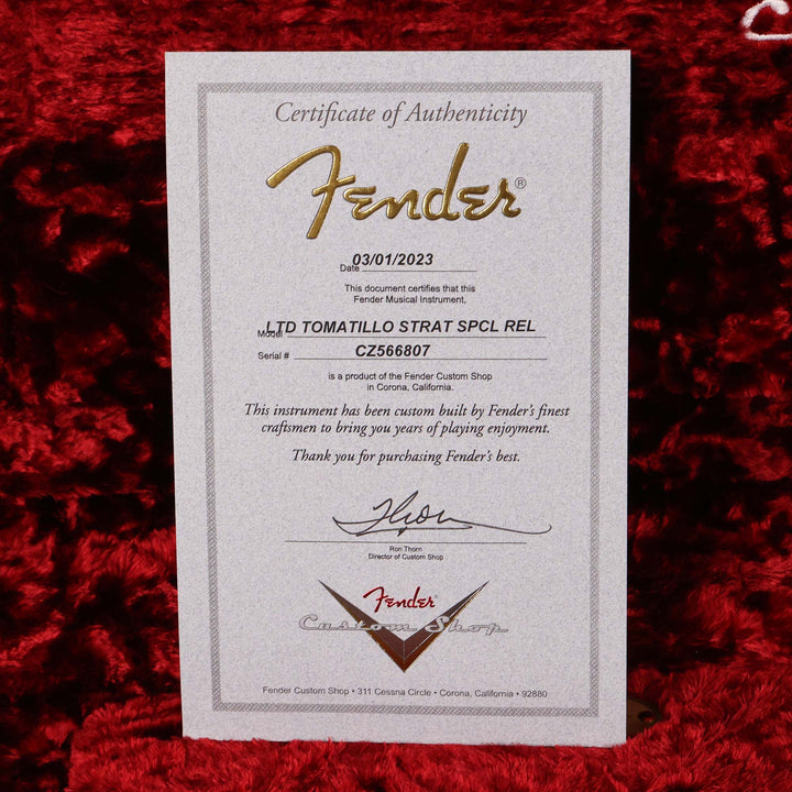 Fender Custom Shop Limited Tomatillo Stratocaster Relic Super Faded Aged Burgundy Mist Metallic 2023