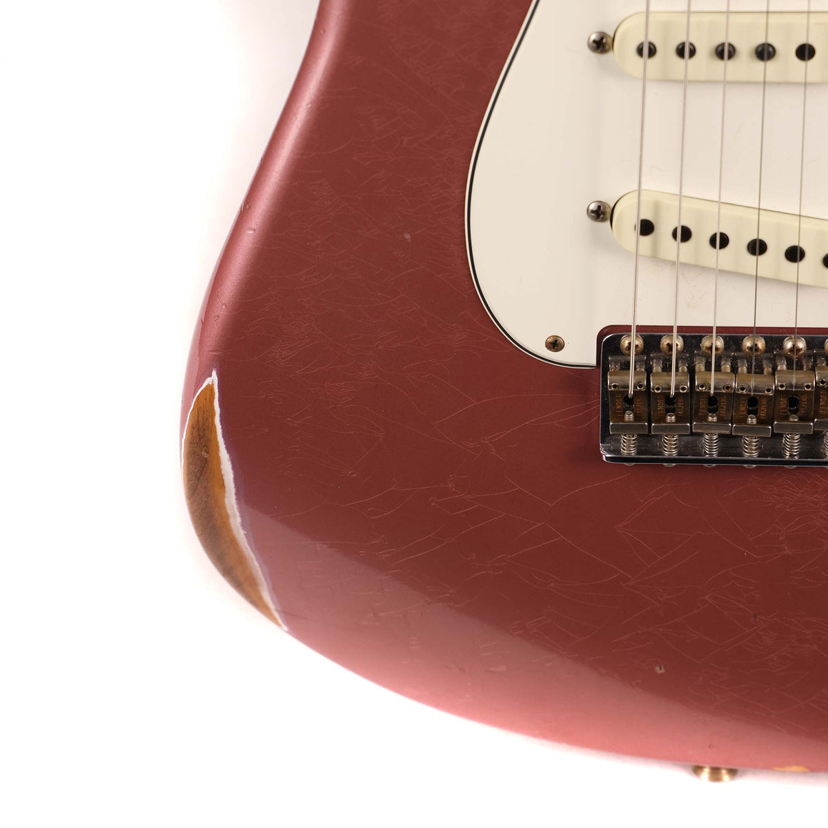 Fender Custom Shop Limited Tomatillo Stratocaster Relic Super Faded Aged Burgundy Mist Metallic 2023 — 5