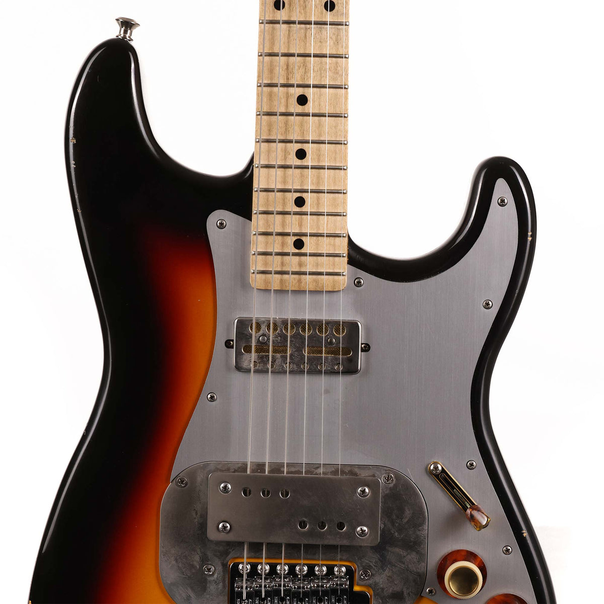 Waterslide Guitars S-Style Coodercaster Aged Sunburst 2022 — 4