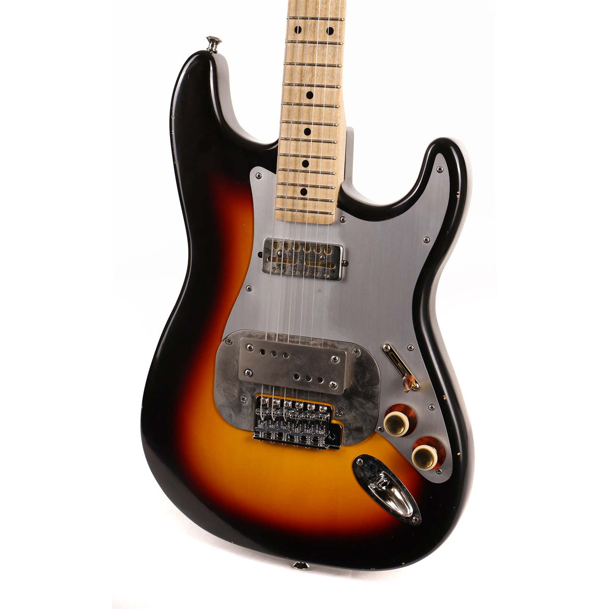 Waterslide Guitars S-Style Coodercaster Aged Sunburst 2022 — 9