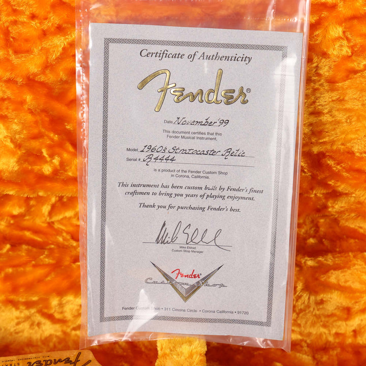 1999 Fender Custom Shop 1960s Stratocaster Relic Olympic White